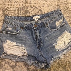 Denim shorts
